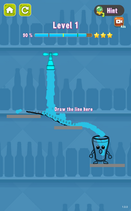 Happy Water Draw Line Image