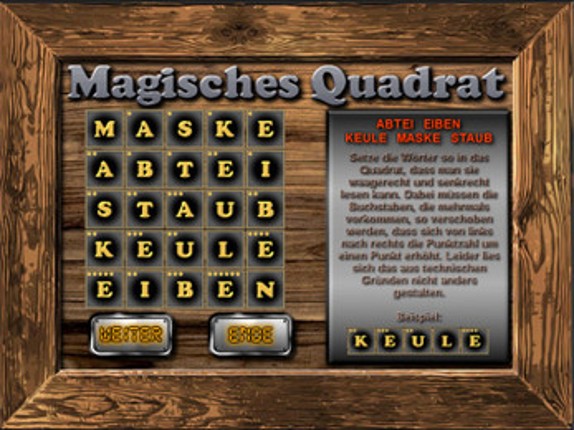 Magisches Quadrat (Magic square) screenshot