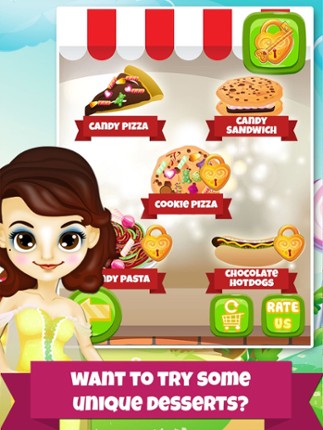 Pizza Dessert Maker Salon - Candy Food Cooking & Cake Making Kids Games for Girl Boy! screenshot