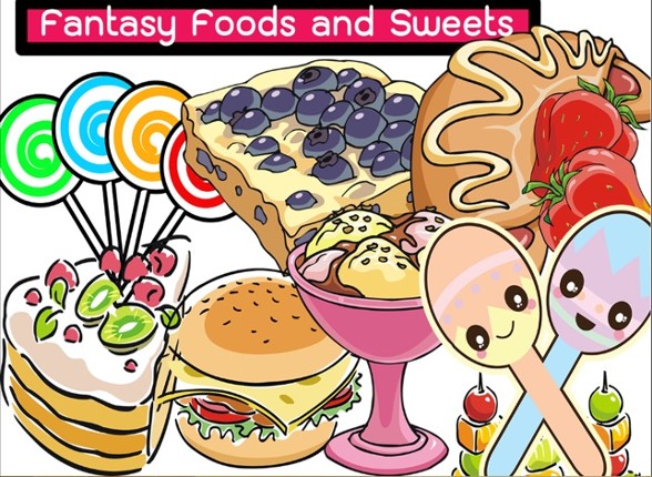 Candy And Fruits Coloring Pages And Drawing Book screenshot