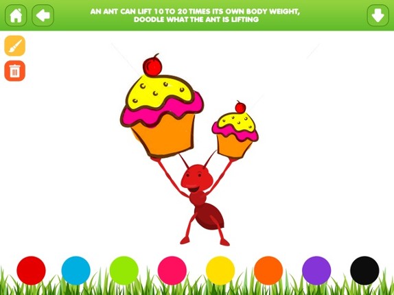Doodle Fun Bugs - Draw &amp; Play Paint Scribble Sketch &amp; Color Creative Adventure Game for Kids Boys and Girls Explorers: Preschool Kindergarten Grade 1 2 3 and 4 Image