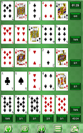 Poker Solitaire card game. screenshot