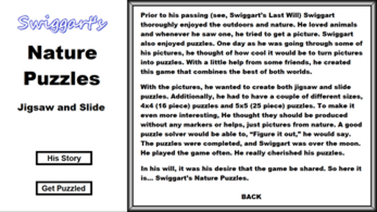 Swiggart's Nature Puzzles screenshot