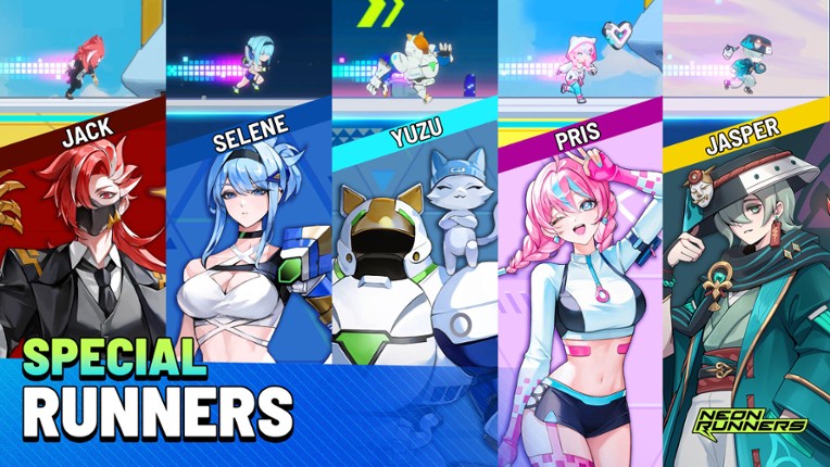 Neon Runners: Craft & Dash screenshot