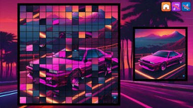 OG Puzzlers: Synthwave Cars Image