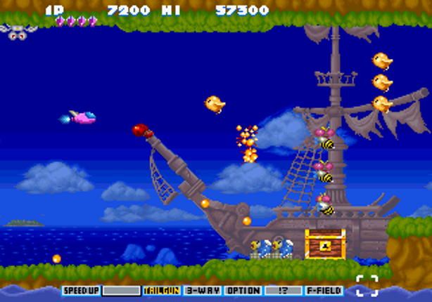 Parodius screenshot