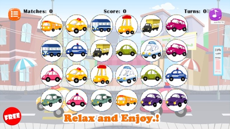 Car Quest - Vehicle Matching Cards Games For Kids screenshot