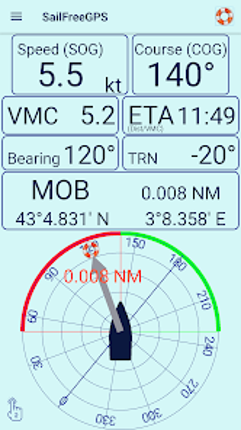 SailFreeGPS screenshot