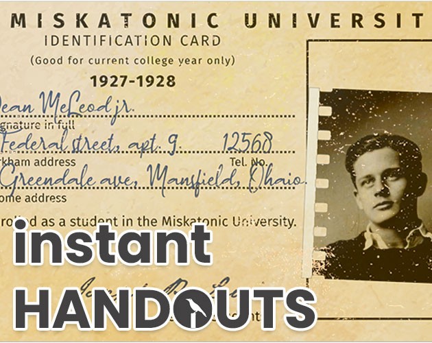 Games like INSTANT HANDOUTS