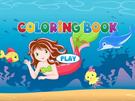 Mermaid Coloring Book - Painting Game for Kids screenshot