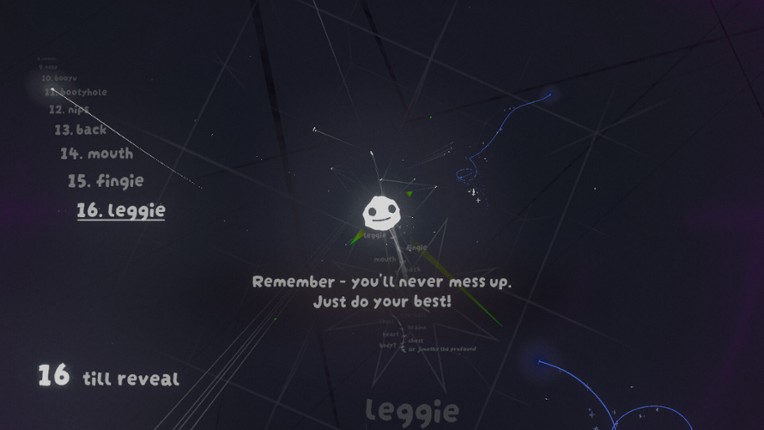 nick¹s recursive videogame⁴ about deciphering word¹⁶ puzzle⁷⁹s to discover your identity²⁵ and redefine the universe³¹⁸! screenshot