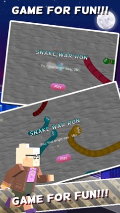 Snake War Run - eat color games screenshot