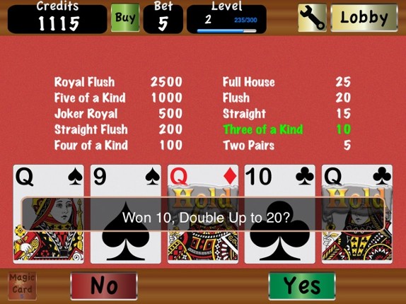 TouchPlay Video Poker Casino Image