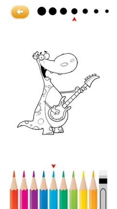 Dino Coloring Worksheets Activities for Preschoolers and Kindergarten screenshot