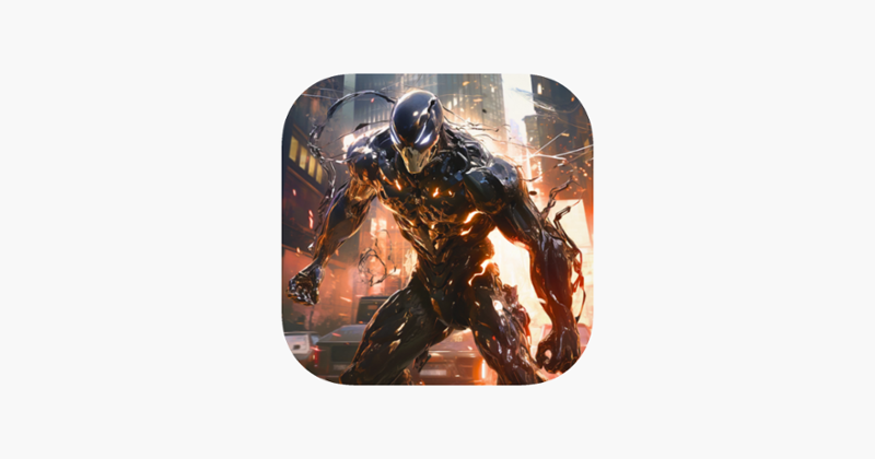 Evil Superhero black web alien Game Cover