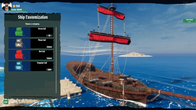 Pirate Skulls and Sails Online screenshot