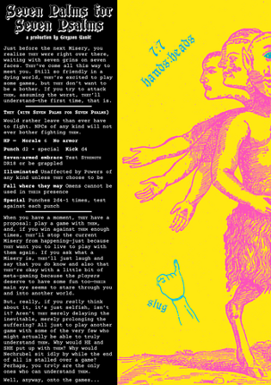 Seven Palms for Seven Psalms | for MÖRK BORG screenshot