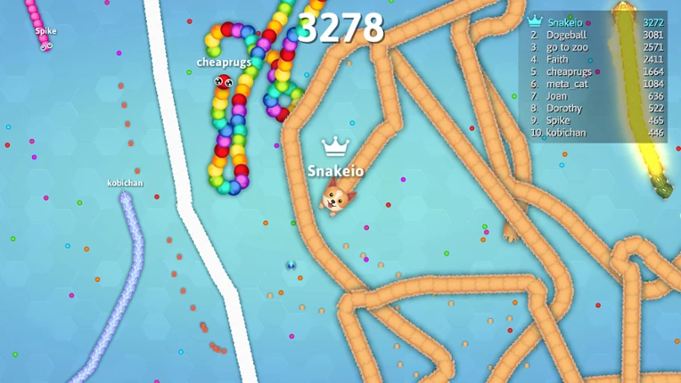 Snake.io screenshot