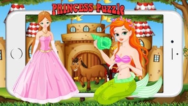 Solve Fairy &amp; Princess Cartoon Jigsaw Puzzles Kids Image