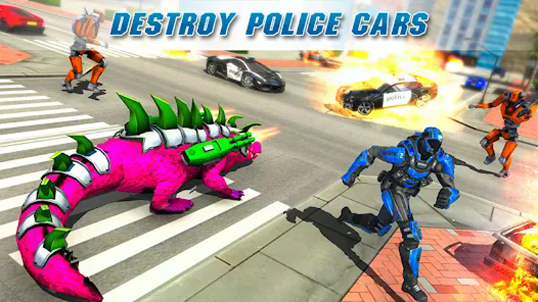 Crocodile Robot Car Games 3d screenshot