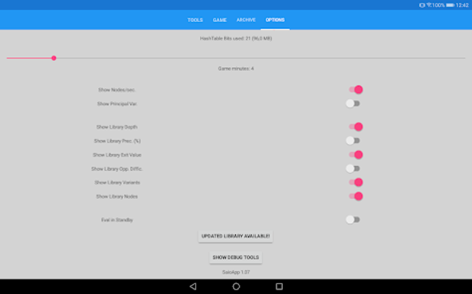 SaioApp - The Othello engine screenshot