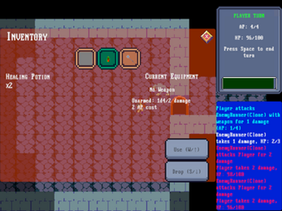 Gridfall: A Proto-Roguelike Image