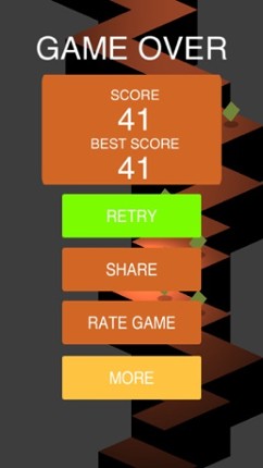 Impossible Zig-Rush On The Go Endless Arcade Game Image