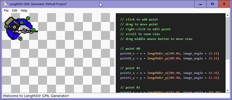 LengthDir GML Generator screenshot