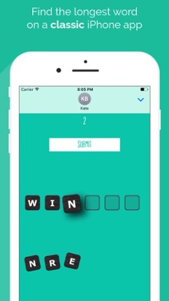 Longest Word Free — Game Extension for iMessage Image