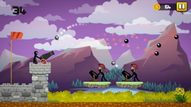 Stickman Cannon Shooter Image