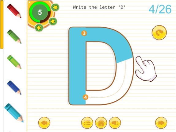 Easy Alphabet Tracing Image
