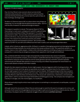 Fear of a Cow Planet: an Unofficial Alien RPG Cinematic Scenario Image