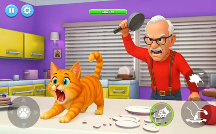 Angry Grandpa: Cat Simulator screenshot