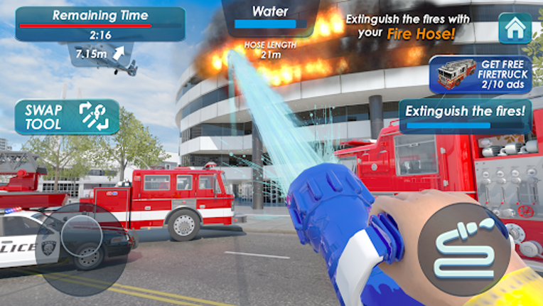 Fire Truck Driving Simulator screenshot