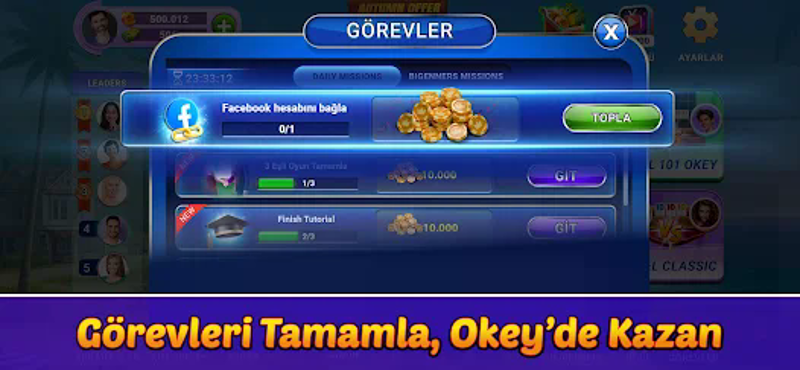 Okey Canlı - 101 Okey Club screenshot