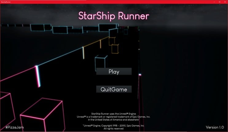 StarShip Runner Game Cover