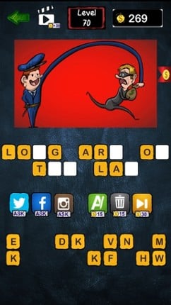 Illustration Guess - What's On The Picture &amp; Guessing of Words Image