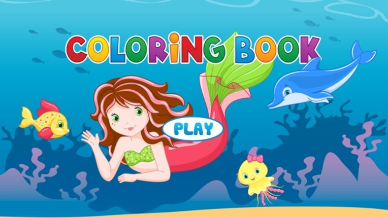 Mermaid Coloring Book - Painting Game for Kids screenshot