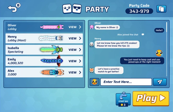 Snake.io screenshot