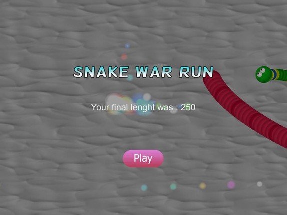 Snake War Run - eat color games screenshot