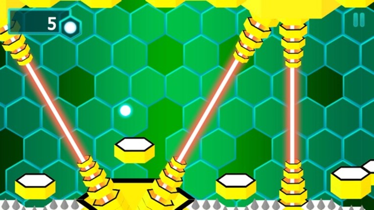 Bouncing Ball Attack Orange Killer Bee Hive Game screenshot