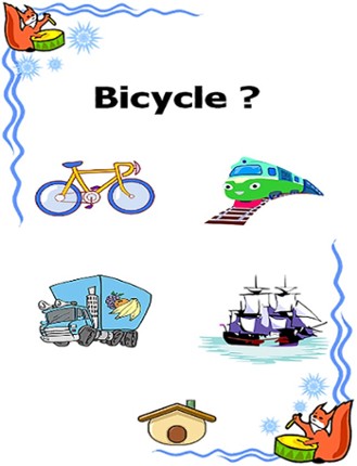 Easy car games and public transportation daily english words screenshot