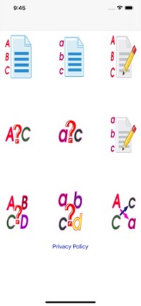 English ABC and writing Image