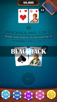 Blackjack 21: casino card game screenshot