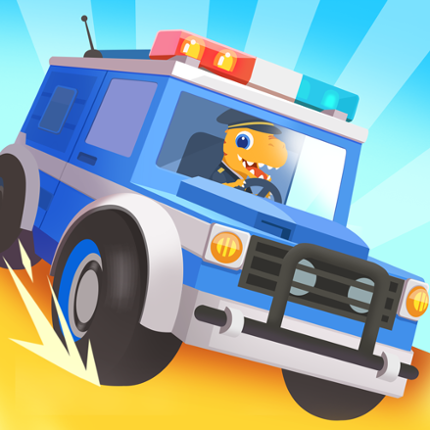 Dinosaur Police Car kids Games Game Cover