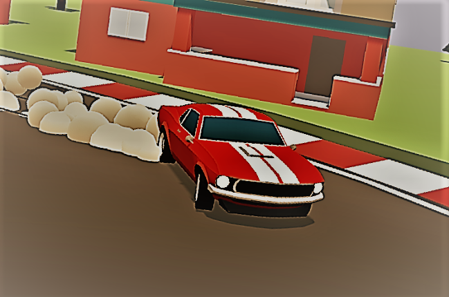 3D Cartoon Drift Image
