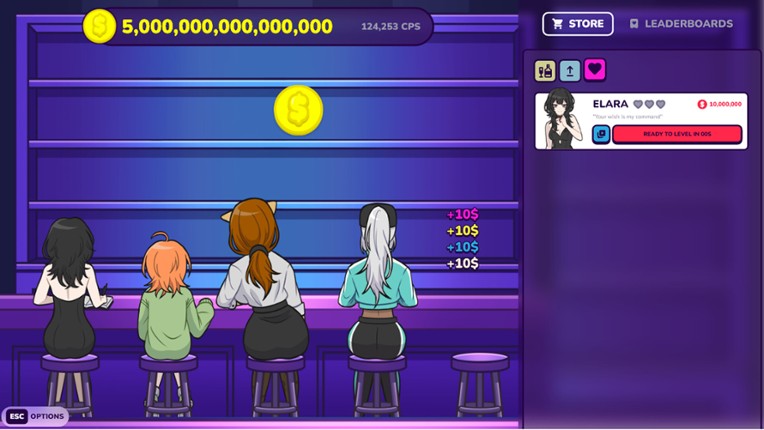 I Opened an Idle Bar So I Can GOON to HOT GIRLS screenshot