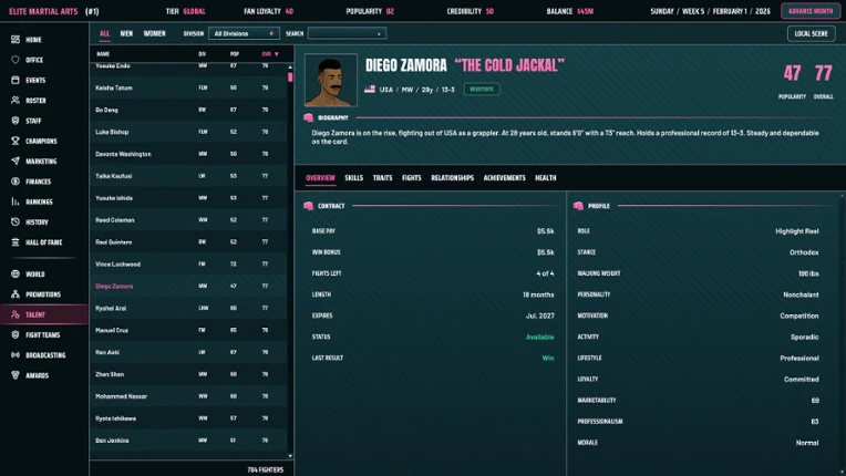 MMA Sim King screenshot