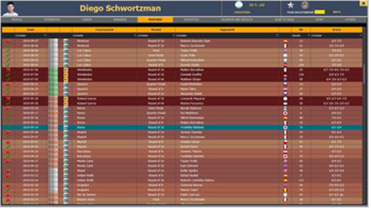 Absolute Tennis Manager screenshot