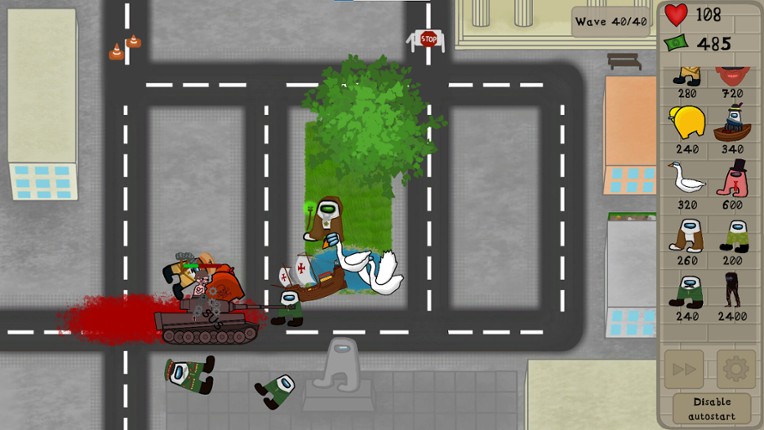 Amogus TD 2 - Defense of the Sus screenshot